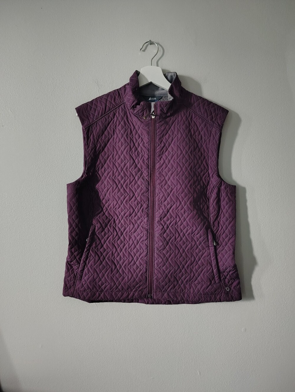 MEC Dark Purple Primaloft Semi Quilted Zip-up Vest